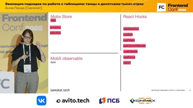 Эволюция подходов к работе с таблицами: танцы с десятками тысяч строк / Анна Ланда (Самокат)