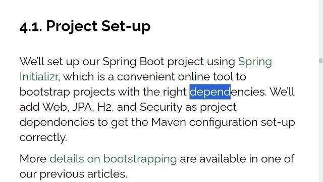Настройка Spring проекта. Какие зависимости будут использованы.