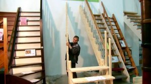 Как сделать и собрать прямую деревянную лестницу и недорого