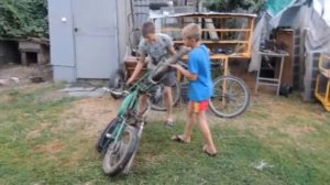 Ставим колёса и вилку с альфы на рамму с Риги 13 и Риги 11