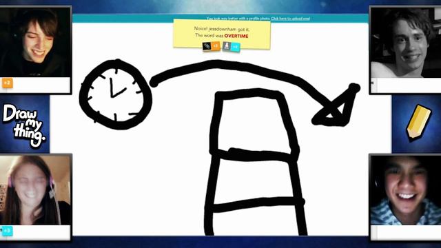 Draw My Thing / "Quad-Cam Experiment" / with Friends!