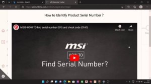 MSI product registration msi bravo 15 2021 model