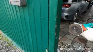 Врезка кодового замка в калитку