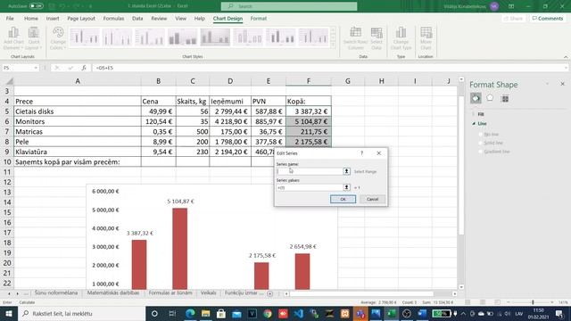 Excel. Diagrammu veidošana смотреть онлайн