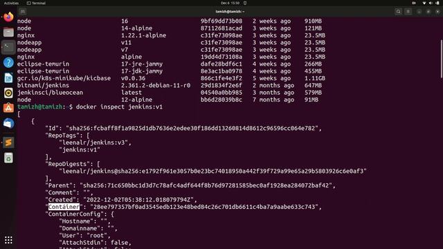 Docker inspect | see the details of an image or container смотреть онлайн