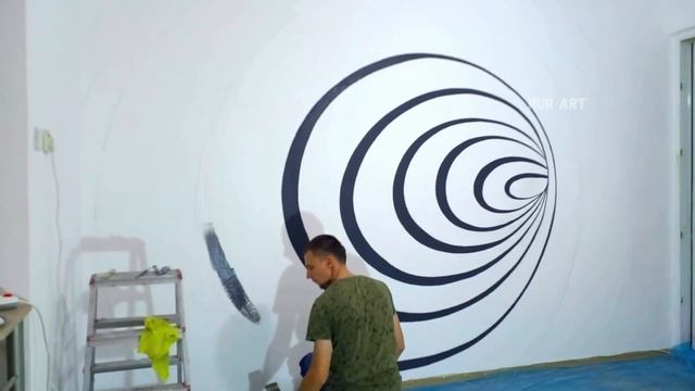 КАК НАРИСОВАТЬ 3D РИСУНОК НА СТЕНЕ