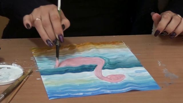 Уроки рисования: Фламинго смотреть онлайн