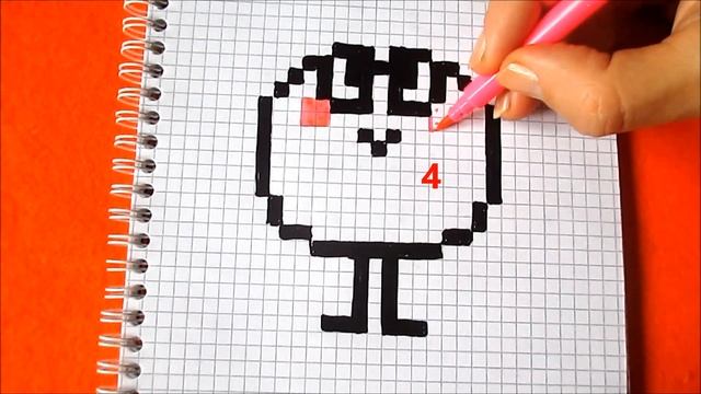 Люблю Печеньки Как рисовать по клеточкам Печенье How to Draw Cooky Pixel Art