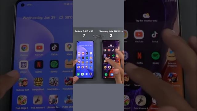 Realme Q5 Pro 5G vs Samsung Galaxy Note 20 Ultra #realmeq5pro #samsungnote20ultra