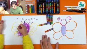 Как нарисовать БАБОЧКУ рисуем с детьми