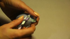 Пасхальное яйцо из атласных лент. How to decorate Easter eggs