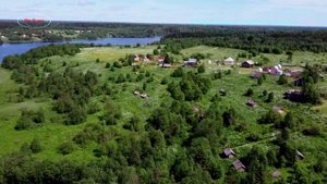 Вологодская обл. с высоты птичьего полета , Харовский район , Кумзеро , д.Угол , д.Назариха