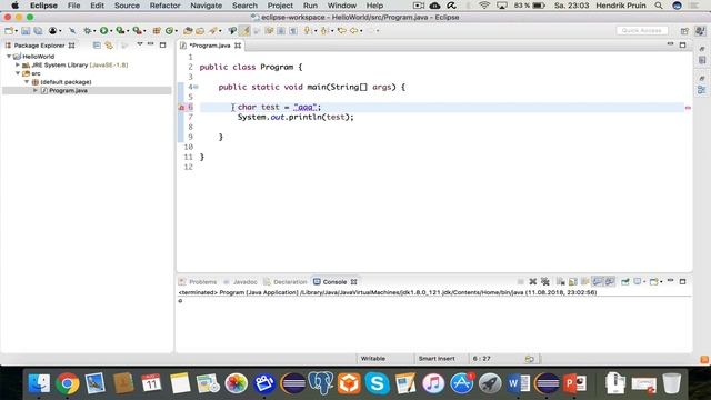 Java Tutorial Deutsch (German) [4/24] - Einschub: Die Klasse String смотреть онлайн