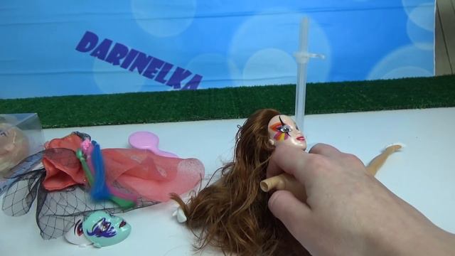 ДВЕ СТРАННЫЕ КУКЛЫ В МОЮ КОЛЛЕКЦИЮ Кукла скелет и кукла с двумя головами Даринелка веселая семейкА)