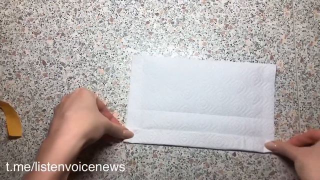 Как легко и просто сделать маску из подручных материалов?! Самый быстрый способ☝🏼 смотреть онлайн