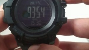 TEST REVIEW SETTING JAM TANGAN OUTDOOR ALTIMETER, BAROMETER, COMPASS, SUHU  DAN ANTI AIR SKMEI 1358