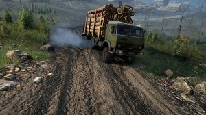 Камаз 4310 затяжной подЪем  ( SnowRunner )
