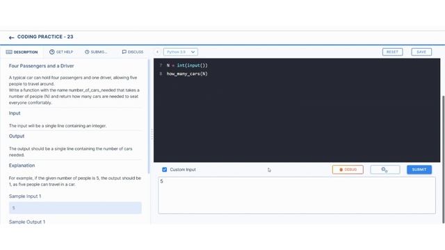 Four Passengers and a driver | coding practice 23 | Nxtwave ccbp 4.0 | Python coding tips tricks |