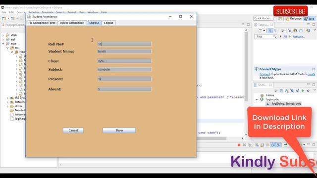 Student Attendance Management system Java Project With Database Free Download Now смотреть онлайн