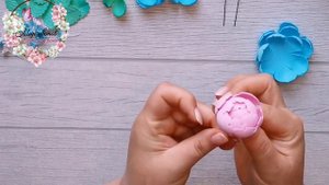 Весенние? цветы из фоамирана DIY /MK.Пионы из фоамирана.Украшения из фоамирана.