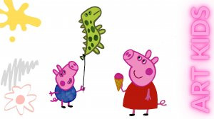 Как нарисовать Свинку Пеппу и Свинку Джорджа / Рисунки для детей /Срисовки ?✨