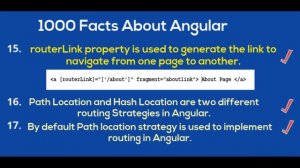 1000 Angular Facts Part-1 | Angular Interview Questions and Answers | angular 9 tutorial