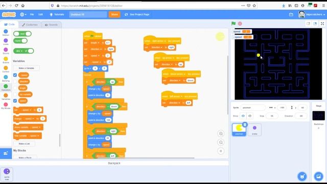How to Make PacMan Game in Scratch 3.0 Part 1 | Scratch 3.0 Tutorial смотреть онлайн