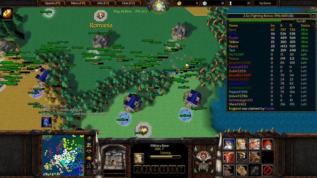 RISK | 3v2 | Europe | Gameplay | Warcraft III Reforged | Good Game | World |