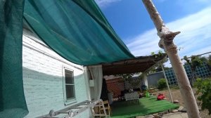 ПО ПРЯМОМУ НАЗНАЧЕНИЮ! Сделали КЛАССНЫЙ НАВЕС из сетки. Рассказываем хитрости крепления. Дом на Юге