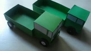 делаем  грузовик из картона