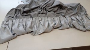 ?ПОШИВ СЕРЫХ ШТОР НА ЛЕНТУ - БАНТОВАЯ СКЛАДКА.