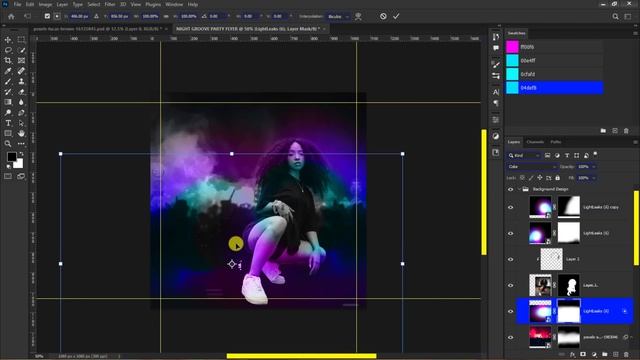 Night Party Event Flyer Design | Ladies Night Club Flyer | Photoshop Tutorial смотреть онлайн