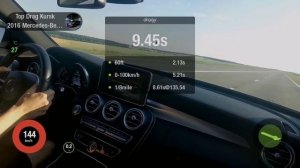 Замер Mercedes-Benz C43 AMG. Разгон 0-100, 100-200. Top Drag Kursk