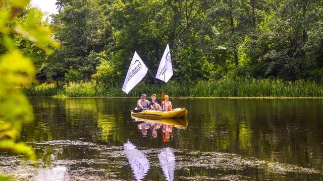 Сплав на байдарка по р. Ворскла г. Полтава "Професорська Стоматологія" смотреть онлайн
