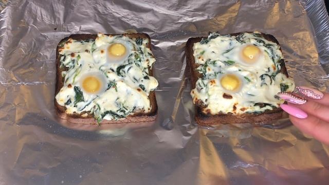 Тосты с перепелиным яйцом ? и шпинатом ? смотреть онлайн