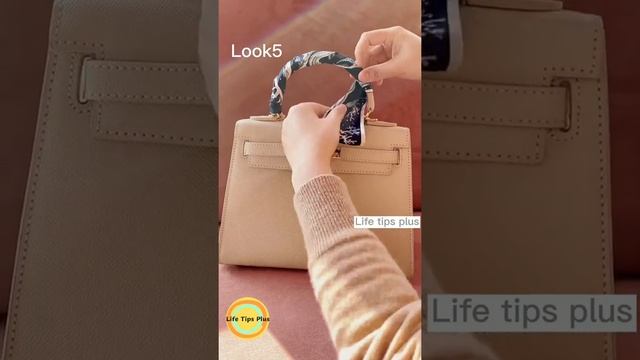 Eight ways to wrap twilly onto Handbags. .Accessorizing handbag handles with twilly. смотреть онлайн