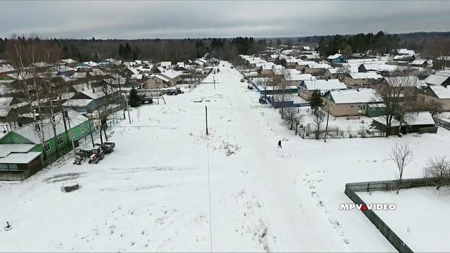 Деревня Ручьи обзор с высоты птичьего полета