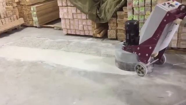 Шлифовка бетона планетарной машиной