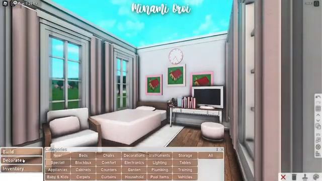 Roblox Bloxburg - No Gamepass Blush Cute Small House - Minami Oroi смотреть онлайн
