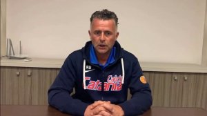 CATANZARO-CATANIA: mister Baldini alla vigilia della gara di Coppa Italia