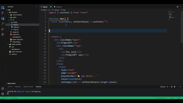 Full-Stack AI Chatbot (PidginGPT ) w/ ChatGPT + NodeJS  + ReactJS in Pidgin