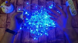 Светодиодная новогодняя гирлянда с Алиэкспресс / Яркая гирлянда из Китая