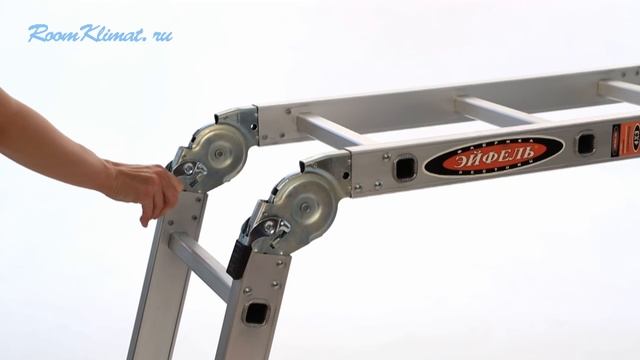 Алюминиевая универсальная лестница- стремянка-трансформер Эйфель ТФ 4×3 смотреть онлайн