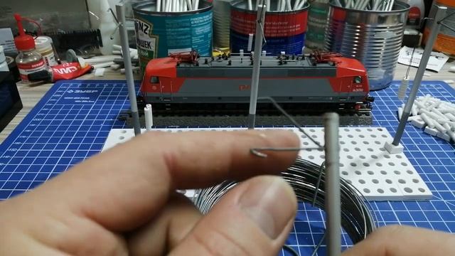 Опоры контактной сети для макета в НО своими руками. смотреть онлайн