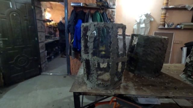 изготовление БОЧКИ из арт бетона, цветочник , мусорки для пансионата на море. смотреть онлайн