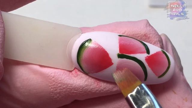 АРБУЗ НА НОГТЯХ ЗА 7 минут ?ЯРКО ❤️ СОЧНО смотреть онлайн