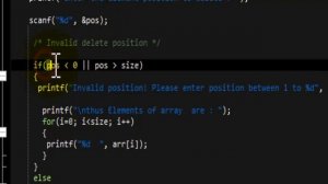 c program to #delete an #element in an array #Manipuri