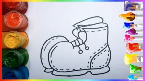 DRAWING A BOOT FOR CHILDERN