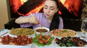 КИТАЙСКАЯ КУХНЯ ИЗ HOTPOT ? Mukbang Ayka Emilly