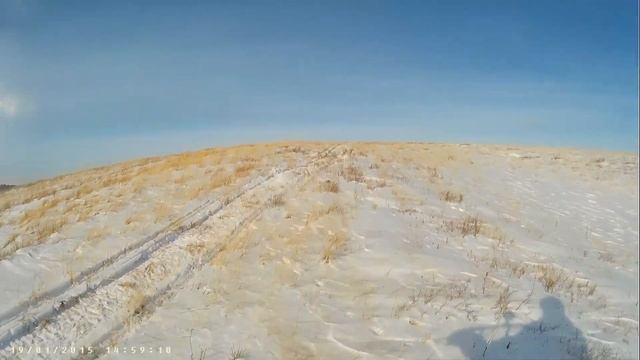 Катаюсь на мотобуксировщике (мотособаке) SnowDog Standard с лыжным модулем 01.02.2020 г.Степногорск смотреть онлайн